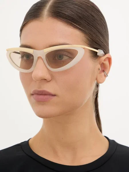 Bottega Veneta γυαλιά ηλίου cat-eye Γυναικεία μπεζ