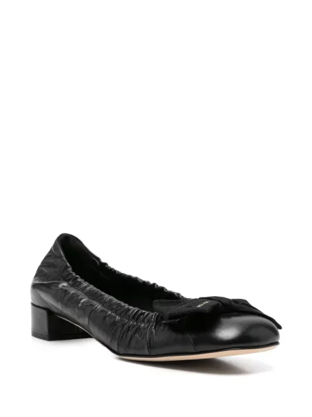 Pantofi cu toc Prada cu funde negru