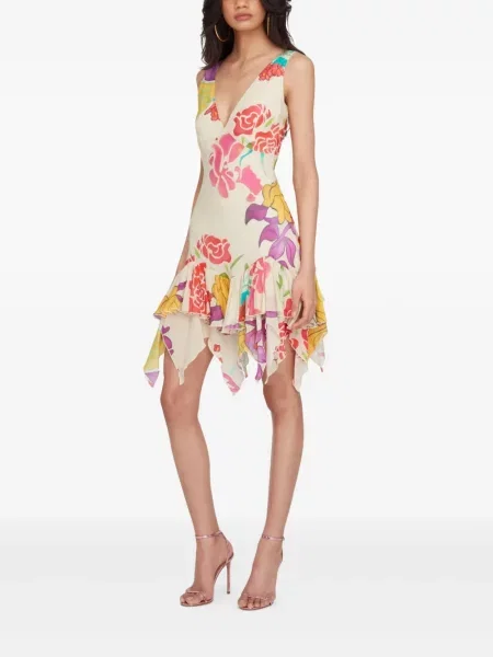 Rochie mini Donde Esteban cu model floral cu imagine de costum