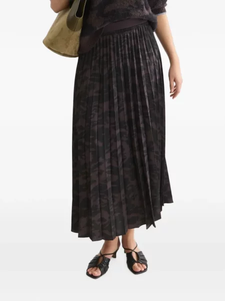 Fustă Scotch & Soda cu imagine cu imprimeu abstract negru