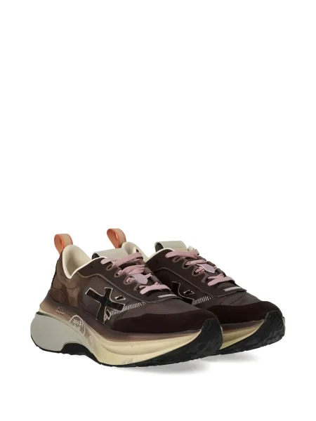 Маратонки Premiata с връзки с дантела кафяво