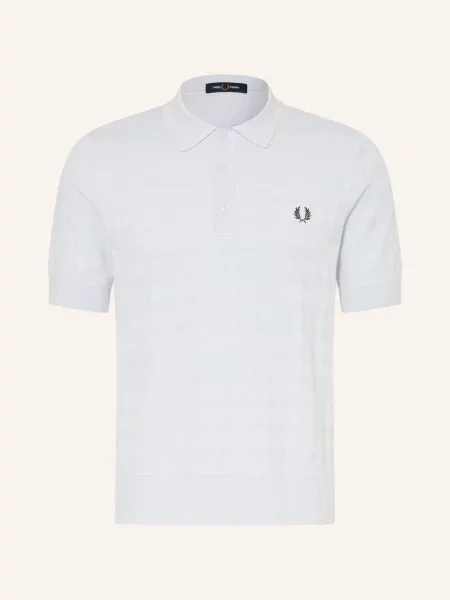 Fred Perry Pletená Polokošile tmavě modrá