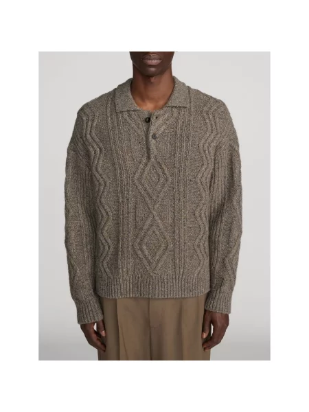 Sweter Frame wełniany brązowy