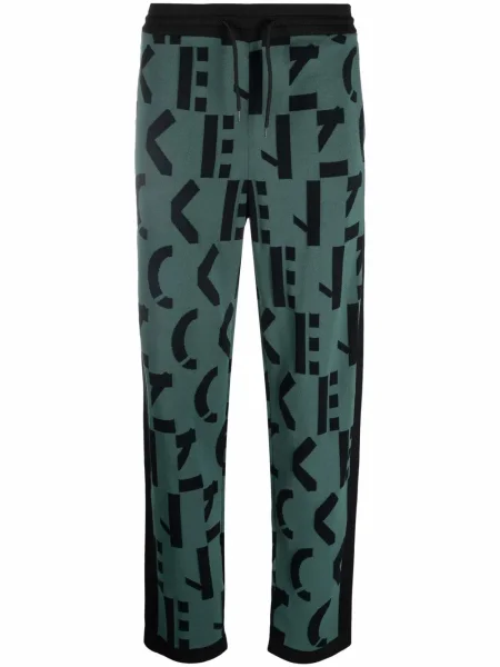 Pantaloni de jogging Kenzo tricotate verde