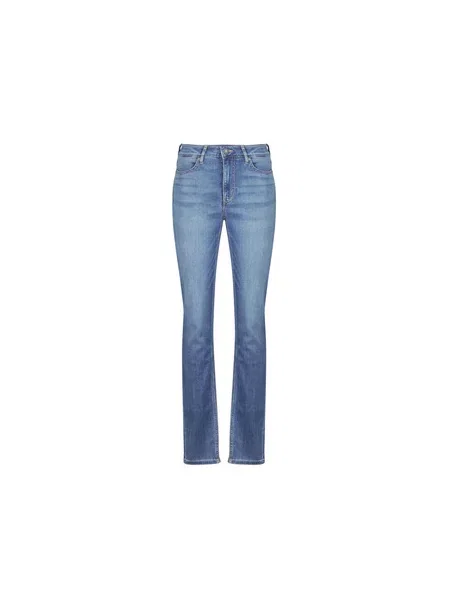 Skinny fit kavbojke Guess z visokim pasom modra