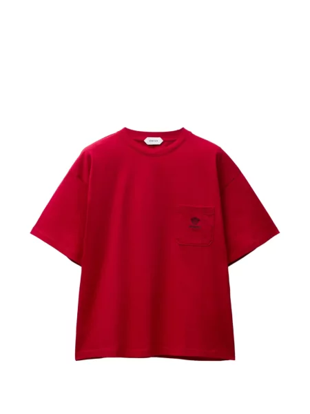 Tricou Versace din jerseu roșu