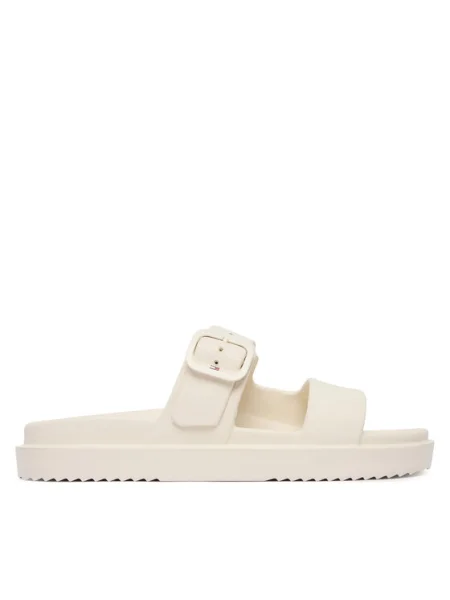 Papuci Tommy Hilfiger alb