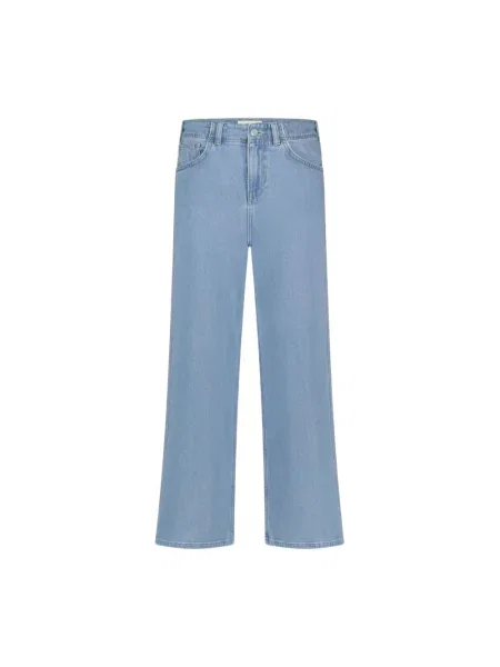 Jeansy Fabienne Chapot o krotszym kroju niebieskie