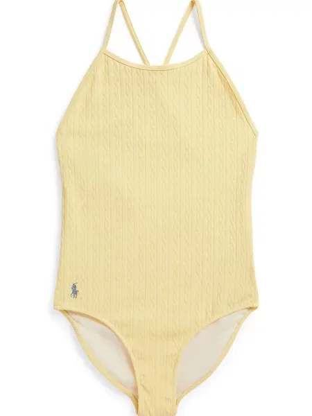 Polo Ralph Lauren jednodílné plavky dětské žluté