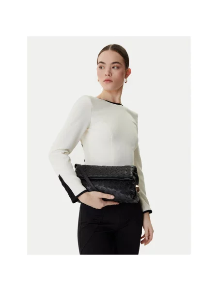 Torba na ramię z imitacji skóry model ‘Pochette’ Liu Jo White czarna