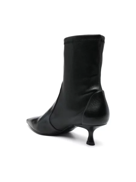 Botki Stuart Weitzman skórzane czarne