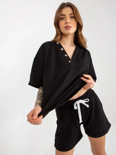 Kratke hlače Fashionhunters črna