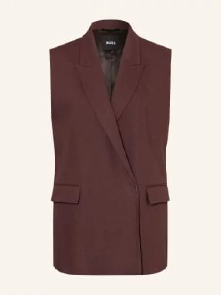 Boss Kamizelka Blezerowa Jankania Z Lnem braun brązowa