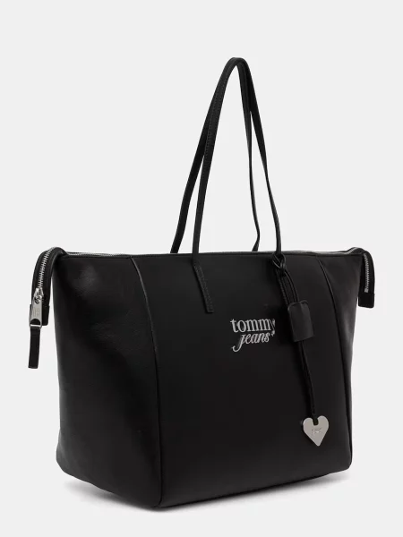Rucsac Tommy Jeans din piele negru