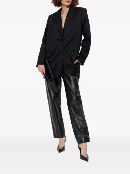 Pantaloni Iro din piele negru