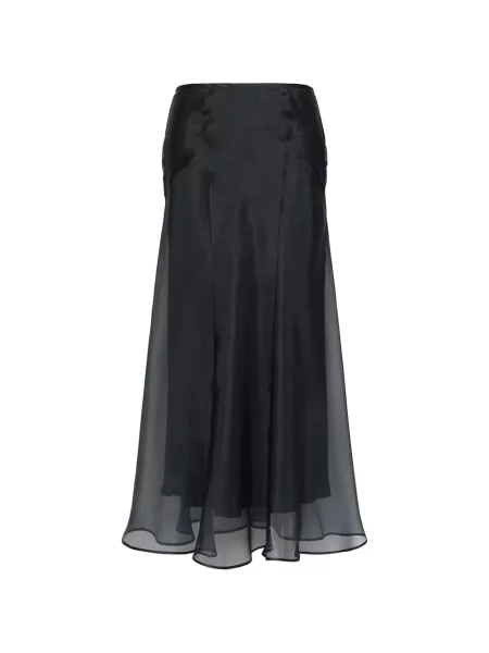Fustă midi Max Mara evazată negru