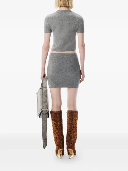 Fusta mini Alexander Wang gri