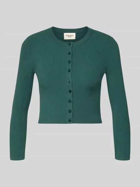 Kardigan rozpinany o kroju slim fit z mieszanka model WKDTENNIS' Weekend Max Mara