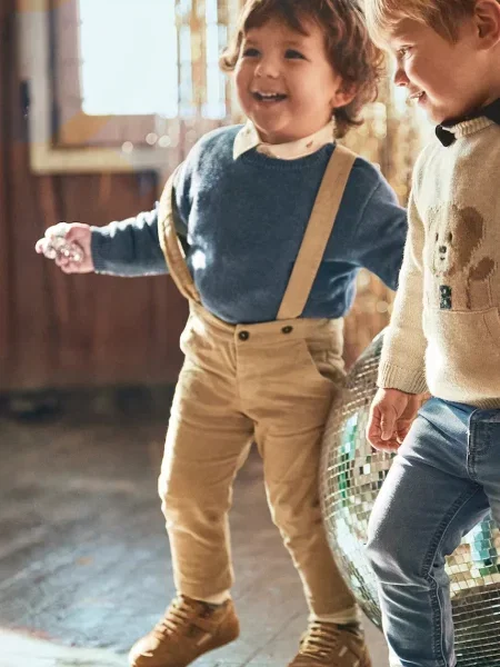 Mayoral kalhoty na šle béžové