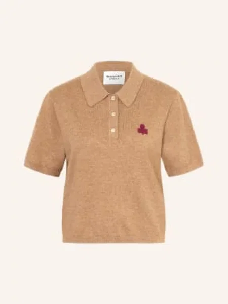 Marant Étoile Dzianinowa Koszulka Polo Althea braun