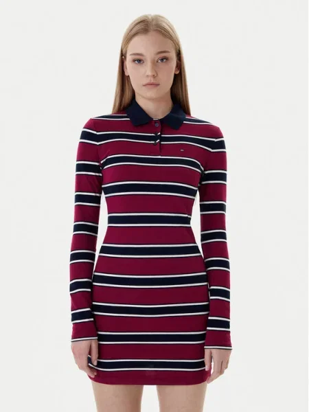 Tommy Jeans Ежедневна рокля червен