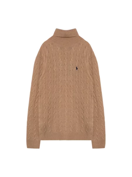 Sweter Polo Ralph Lauren brązowy