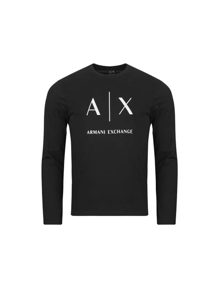 Majica Armani Exchange s kratkimi rokavi črna
