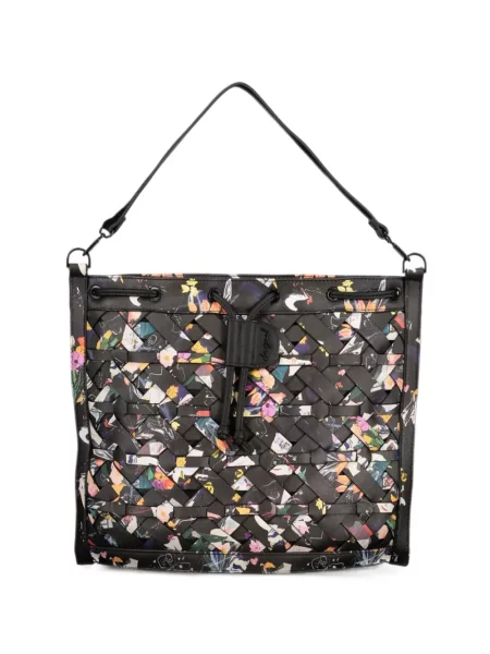 Rucsac Desigual cu model floral cu imagine negru