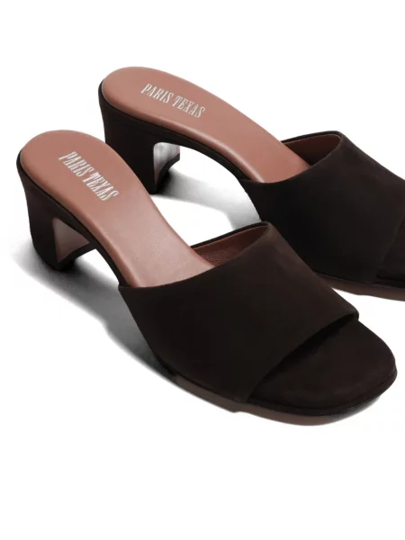 Papuci tip mules Paris Texas maro