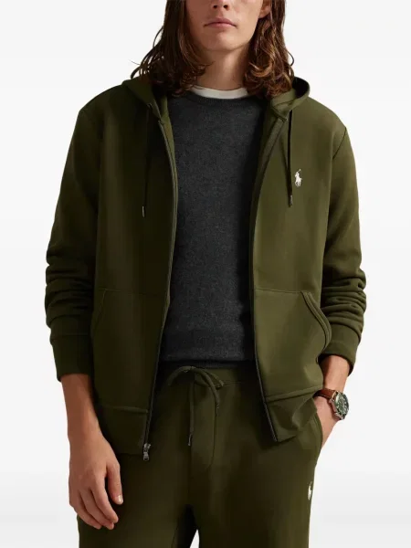 Ριγέ polo Polo Ralph Lauren με κουκούλα με αυτόγραφο λευκό