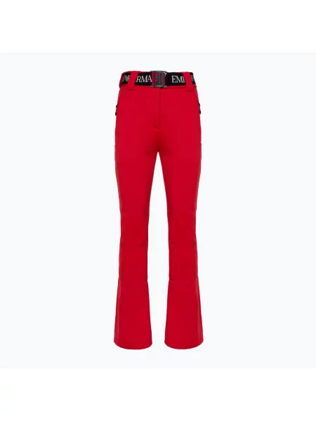 Pantaloni de schi pentru femei Emporio Armani Ski Kitzbuhel High Waisted Softshell salsa