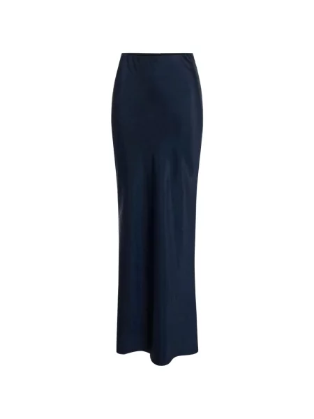 Fustă Elisabetta Franchi din satin albastru