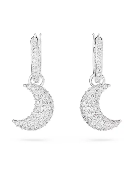 Kolczyki Swarovski szare