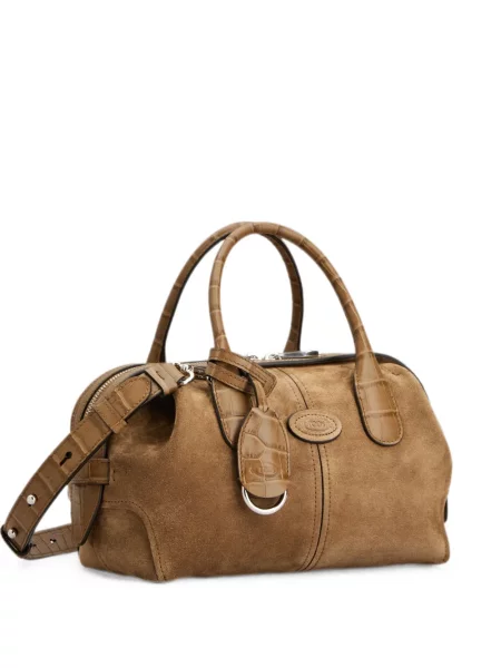 Geantă shopper Tod's din piele de căprioară