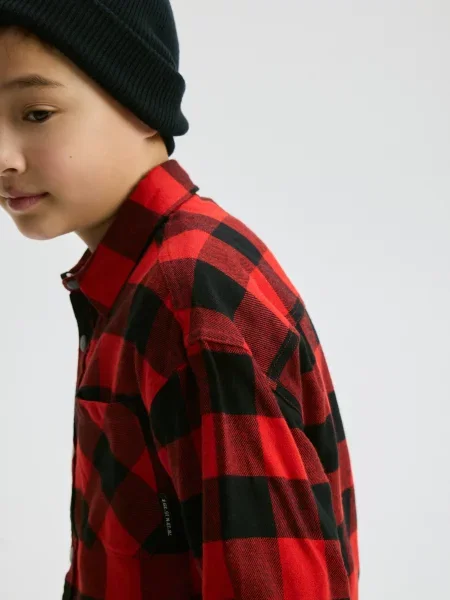 Рубашка в клетку Reserved красная