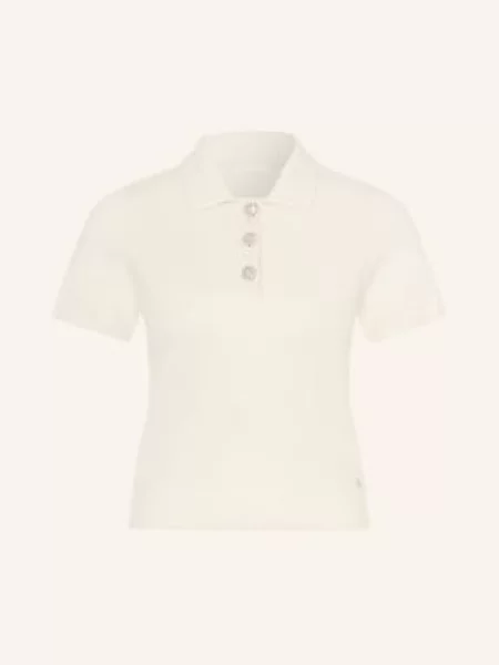 Guess Úpletová Polokošile krémová