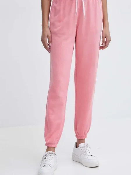 Donji dio trenirke Polo Ralph Lauren bez uzorka ružičasta