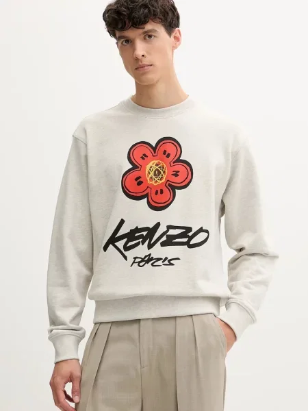 Суитчър Kenzo с принт сиво