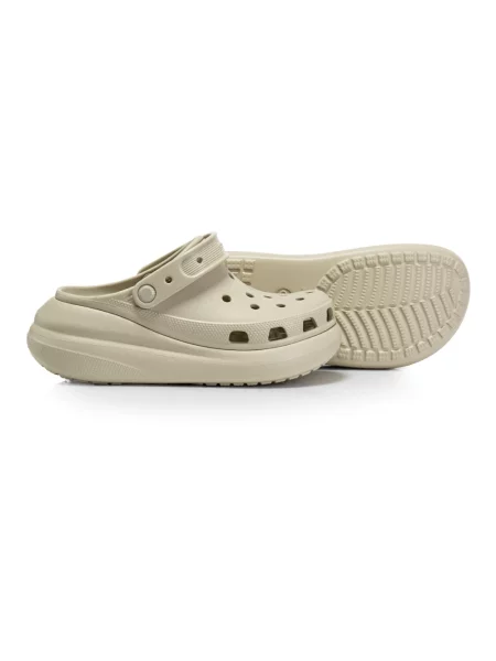 Chodaki Crocs beżowe