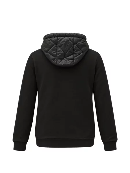 Matlasat hanorac cu glugă Moncler negru