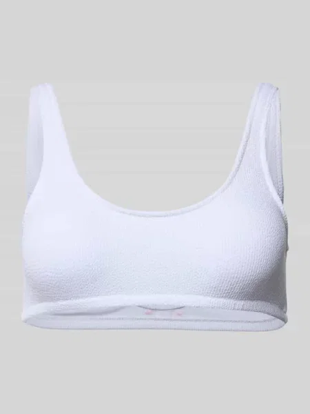 Top bikini z detalem z logo model ‘JUSTIN’ Banana Moon biały