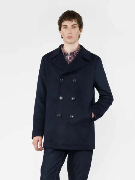 Пальто Arber вовна/поліестер синій