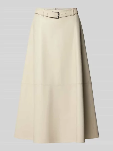 Długa spódnica z paskiem Mm By Max Mara biała