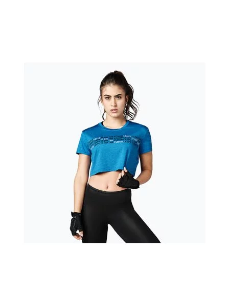 Футболка для тренувань STRONG ID Crop Knit Tee блакитна