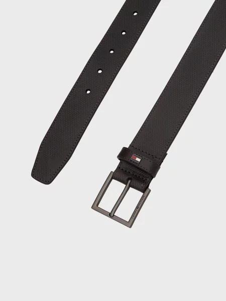 Шкіряний ремінь Tommy Hilfiger коричневий