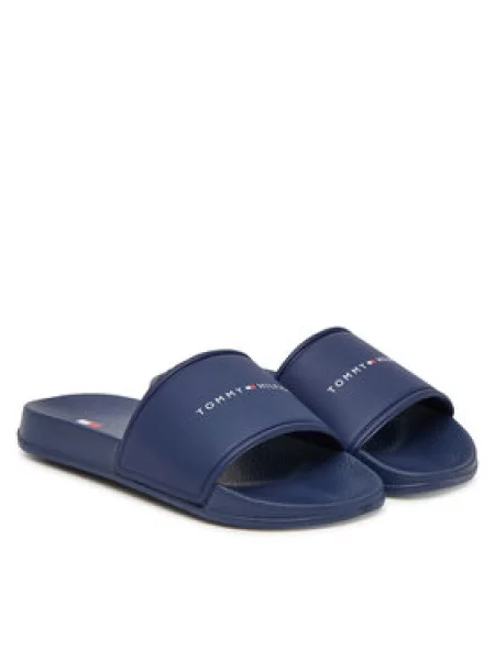 Dětské pantofle Tommy Hilfiger modré