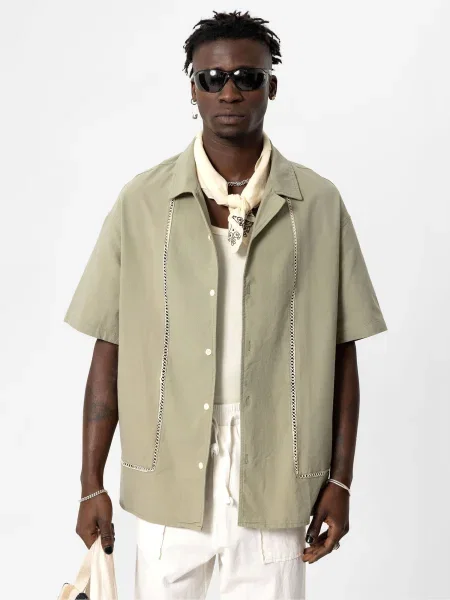 VAMOS CLO Košile režná bílá