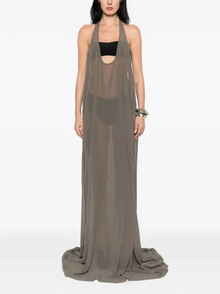 Rochie maxi Rick Owens fără mâneci maro