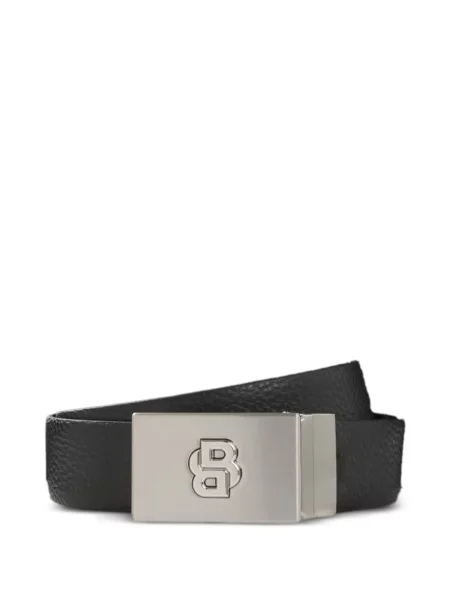 Reversibil curea Boss cu autograf negru