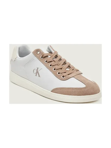Calvin Klein Sneakers LOW CUPSOLE | piele întoarsă bej
